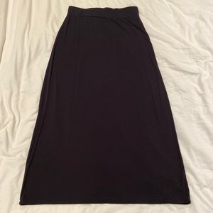 J. Crew Black Maxi Skirt